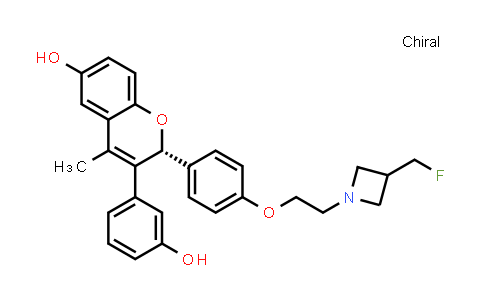 (R)-2-(4-(2-(3-(氟甲基)氮杂环丁烷-1-基)乙氧基)苯基)-3-(3-羟基苯基)-4-甲基-2H-苯并吡喃-6-醇