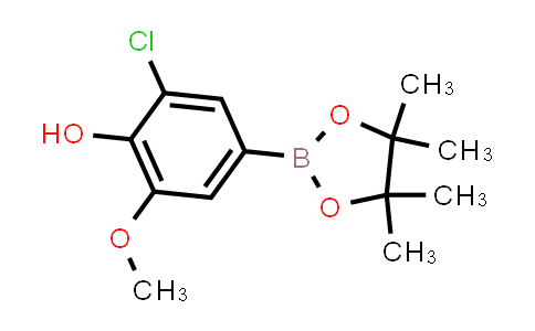 2-氯-6-甲氧基-4-(4,4,5,5-四甲基-1,3,2-二氧杂硼烷-2-基)苯酚