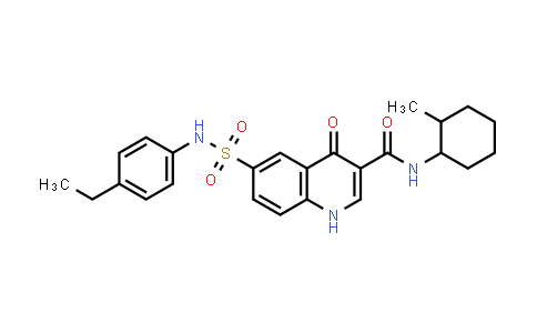 6-(N-(4-Ethylphenyl)sulfamoyl)-N-(2-methylcyclohexyl)-4-oxo-1,4-dihydroquinoline-3-carboxamide