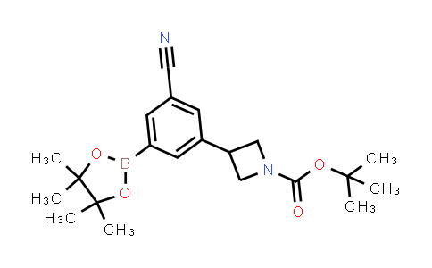 Tert-butyl 3-(3-cyano-5-(4,4,5,5-tetramethyl-1,3,2-dioxaborolan-2-yl)phenyl)azetidine-1-carboxylate