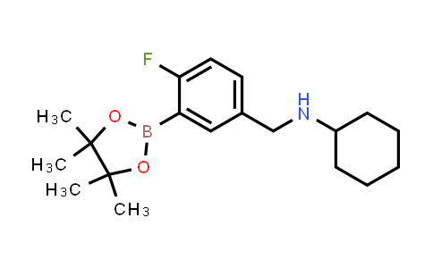 N-(4-Fluoro-3-(4,4,5,5-tetramethyl-1,3,2-dioxaborolan-2-yl)benzyl)cyclohexanamine