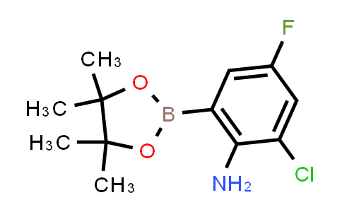 2-Chloro-4-fluoro-6-(tetramethyl-1,3,2-dioxaborolan-2-yl)aniline