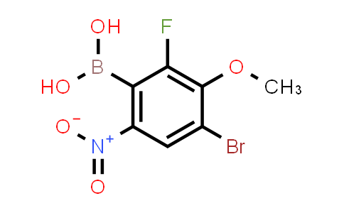 4-Bromo-2-fluoro-3-methoxy-6-nitrophenylboronic acid