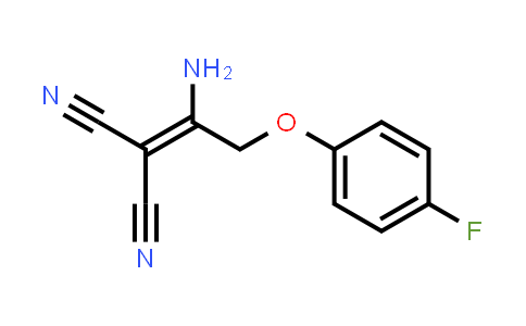 2-(1-Amino-2-(4-fluorophenoxy)ethylidene)malononitrile