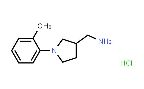 (1-(O-tolyl)pyrrolidin-3-yl)methanamine hydrochloride