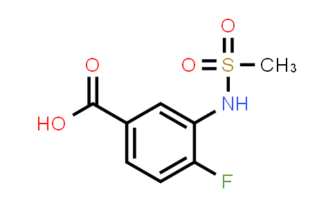 4-氟-3-甲磺酰氨基苯甲酸