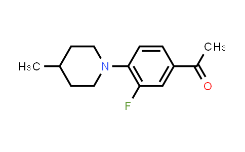 1-(3-氟-4-(4-甲基哌啶-1-基)苯基)乙烷-1-酮