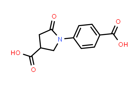 1-(4-Carboxyphenyl)-5-oxopyrrolidine-3-carboxylic acid