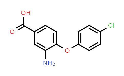 3-Amino-4-(4-chlorophenoxy)benzoic acid