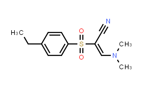 3-(Dimethylamino)-2-[(4-ethylphenyl)sulfonyl]-2-propenenitrile