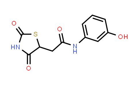 2-(2,4-Dioxothiazolidin-5-yl)-N-(3-hydroxyphenyl)acetamide