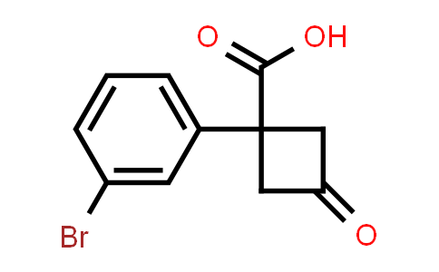 1-(3-溴苯基)-3-氧代环丁烷-1-羧酸