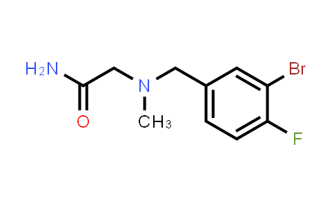 2-((3-Bromo-4-fluorobenzyl)(methyl)amino)acetamide