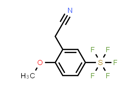 2-(2-Methoxy-5-(pentafluoro-λ6-sulfanyl)phenyl)acetonitrile