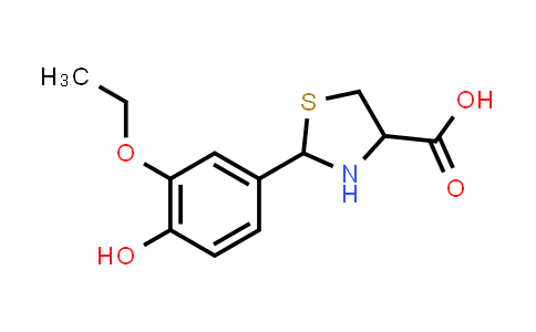 2-(3-乙氧基-4-羟基苯基)-1,3-噻唑烷-4-羧酸