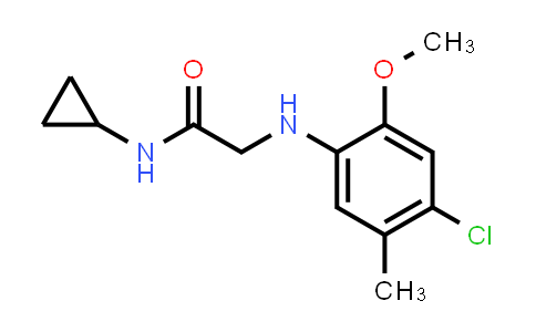 2-((4-Chloro-2-methoxy-5-methylphenyl)amino)-N-cyclopropylacetamide