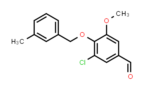 3-Chloro-5-methoxy-4-((3-methylbenzyl)oxy)benzaldehyde