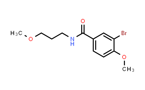 3-溴-4-甲氧基-N-(3-甲氧基丙基)苯甲酰胺