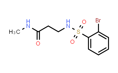 3-((2-溴苯基)磺酰氨基)-N-甲基丙酰胺