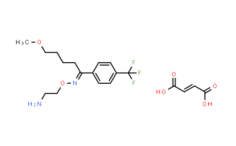 5-甲氧基-1-(4-(三氟甲基)苯基)戊-1-酮O-(2-氨基乙基)肟丁-2-烯二酸酯