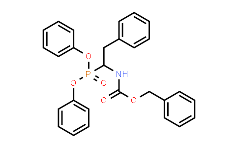 Phenylmethyl N-[1-(diphenoxyphosphinyl)-2-phenylethyl]carbamate