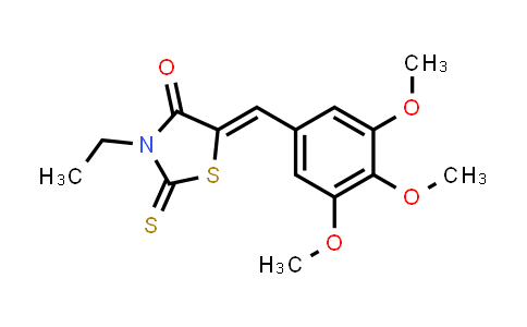 (Z)-3-乙基-2-硫代-5-(3,4,5-三甲氧基苄亚基)噻唑啉-4-酮