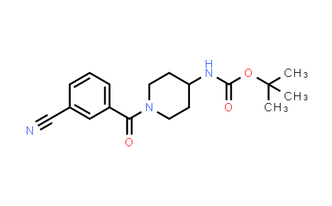 Tert-butyl (1-(3-cyanobenzoyl)piperidin-4-yl)carbamate