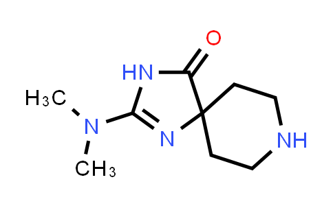 2-(Dimethylamino)-1,3,8-triazaspiro[4.5]dec-1-en-4-one