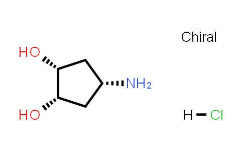 (1R,2S,4R)-4-aminocyclopentane-1,2-diol hydrochloride