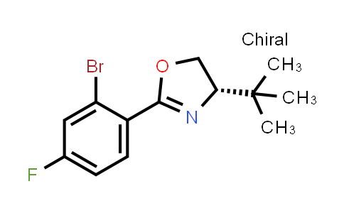 (S)-2-(2-Bromo-4-fluorophenyl)-4-(tert-butyl)-4,5-dihydrooxazole
