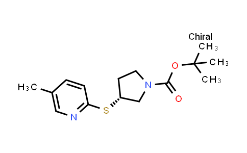 (R)-tert-Butyl 3-((5-methylpyridin-2-yl)thio)pyrrolidine-1-carboxylate