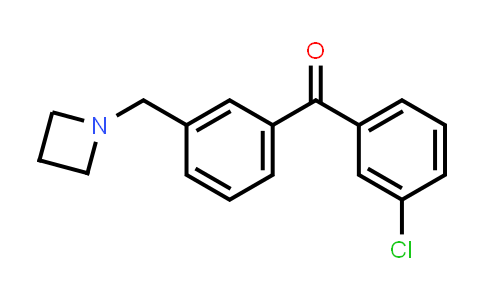(3-(Azetidin-1-ylmethyl)phenyl)(3-chlorophenyl)methanone