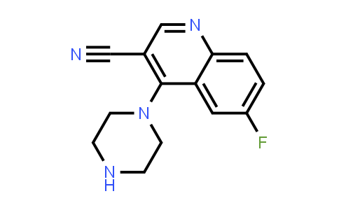 6-Fluoro-4-(piperazin-1-yl)quinoline-3-carbonitrile