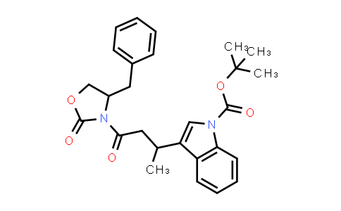 tert-Butyl 3-(4-(4-benzyl-2-oxooxazolidin-3-yl)-4-oxobutan-2-yl)-1H-indole-1-carboxylate