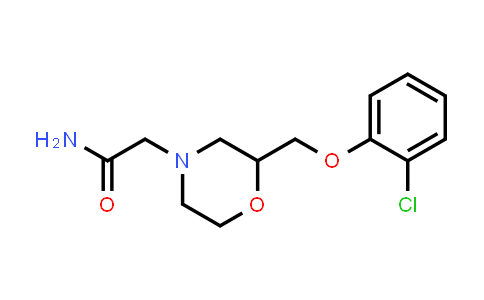 2-(2-((2-Chlorophenoxy)methyl)morpholino)acetamide