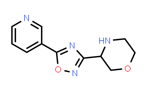 3-(5-(Pyridin-3-yl)-1,2,4-oxadiazol-3-yl)morpholine