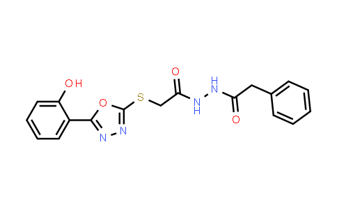 2-((5-(2-Hydroxyphenyl)-1,3,4-oxadiazol-2-yl)thio)-N'-(2-phenylacetyl)acetohydrazide