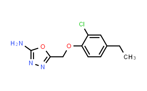 5-((2-Chloro-4-ethylphenoxy)methyl)-1,3,4-oxadiazol-2-amine