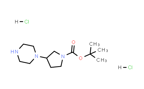 tert-Butyl 3-(piperazin-1-yl)pyrrolidine-1-carboxylate dihydrochloride