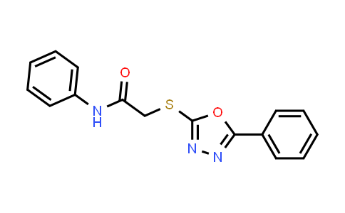 N-Phenyl-2-((5-phenyl-1,3,4-oxadiazol-2-yl)thio)acetamide