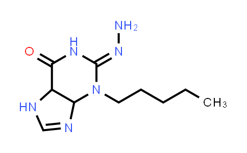 2-Hydrazono-3-pentyl-3,4,5,7-tetrahydro-1H-purin-6(2H)-one