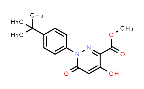 Methyl 1-(4-(tert-butyl)phenyl)-4-hydroxy-6-oxo-1,6-dihydropyridazine-3-carboxylate