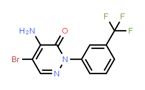 4-Amino-5-bromo-2-(3-(trifluoromethyl)phenyl)pyridazin-3(2H)-one