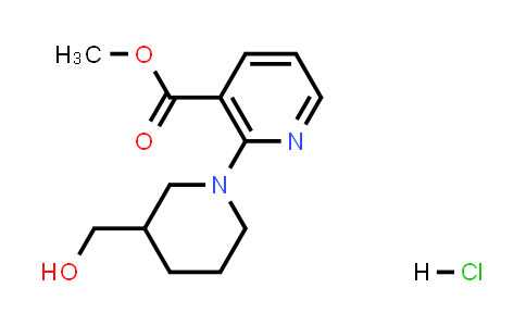 Methyl 2-(3-(hydroxymethyl)piperidin-1-yl)nicotinate hydrochloride