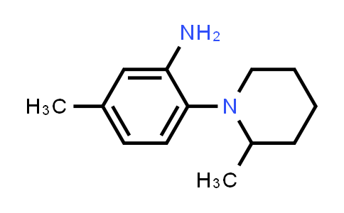 5-Methyl-2-(2-methylpiperidin-1-yl)aniline