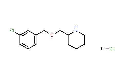 2-(((3-Chlorobenzyl)oxy)methyl)piperidine hydrochloride