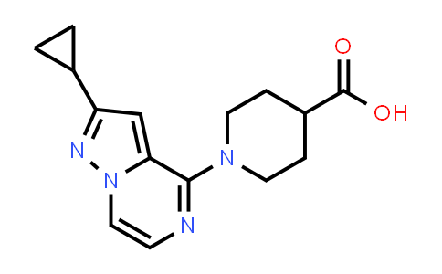 1-(2-Cyclopropylpyrazolo[1,5-a]pyrazin-4-yl)piperidine-4-carboxylic acid