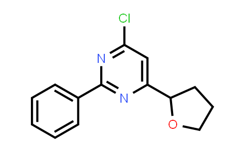 4-Chloro-2-phenyl-6-(tetrahydrofuran-2-yl)pyrimidine