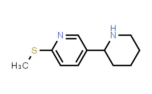 2-(Methylthio)-5-(piperidin-2-yl)pyridine