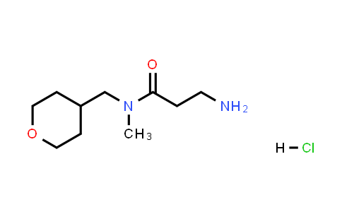 3-Amino-N-methyl-N-((tetrahydro-2H-pyran-4-yl)methyl)propanamide hydrochloride